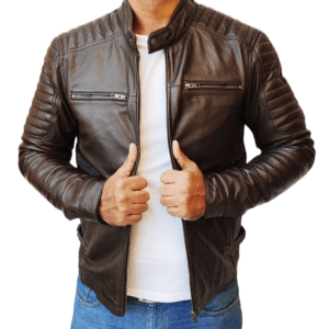 Brown Lambskin leather Jacket