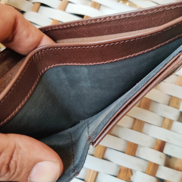 Men's Leather wallet Genuine Cowhide Leather HS-BZ4 Brown