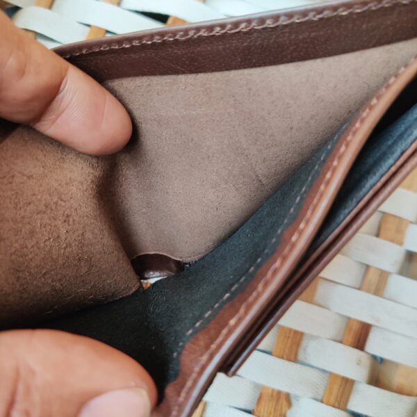 Men's Leather wallet Genuine Cowhide Leather HS-BZ4 Brown