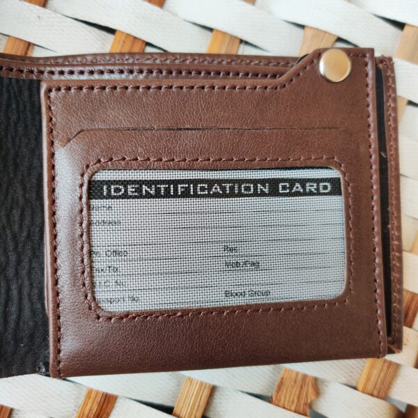 Men's Leather wallet Genuine Cowhide Leather HS-BZ4 Brown