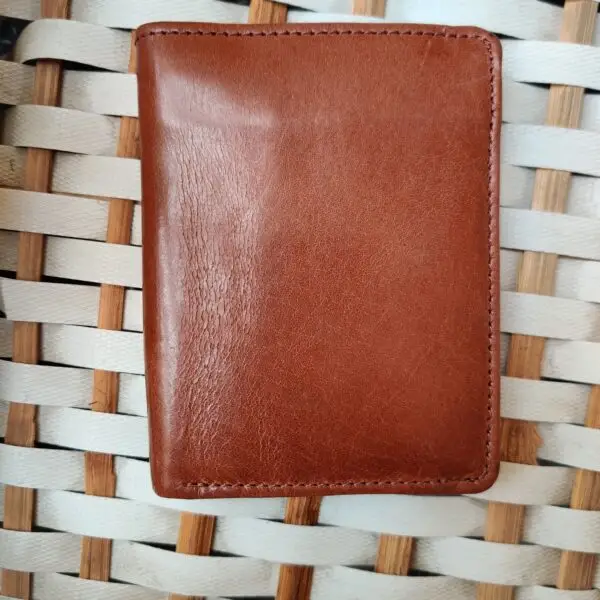 Men's Leather wallet Genuine Cowhide Leather HS-SJ4M- Brown