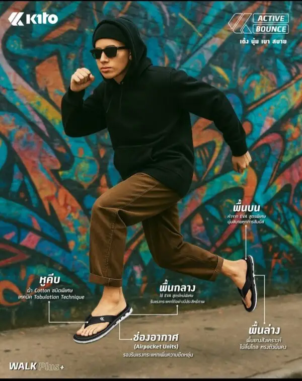 Latest Kito Chappal Thailand KFT-AA333M