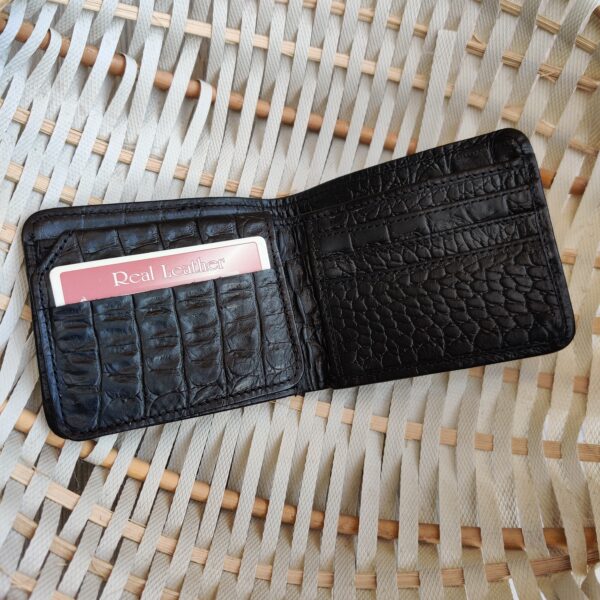 Genuine Crocodile Leather Wallet Bifold HS-UP - Image 5